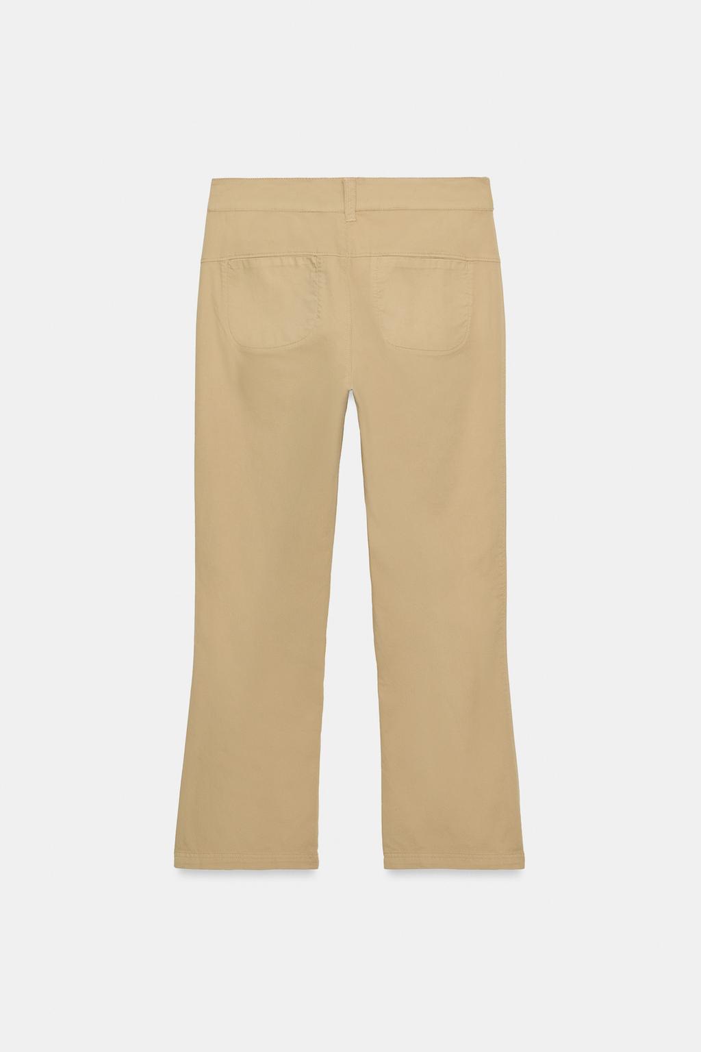 БРЮКИ МИНИ-КЛЁШ С КАРМАНАМИ