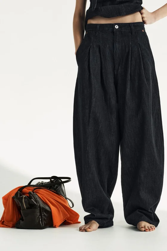 ДЖИНСЫ TRF BAGGY СО СРЕДНЕЙ ПОСАДКОЙ