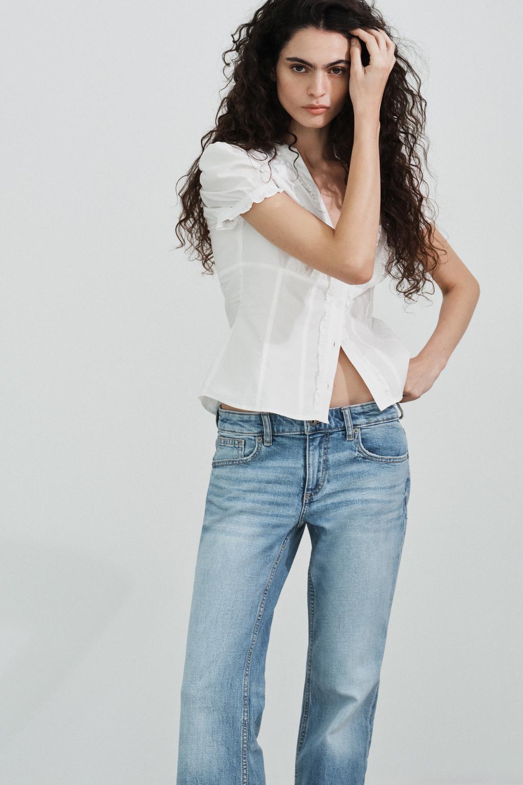 ДЖИНСЫ TRF BOOTCUT С НИЗКОЙ ПОСАДКОЙ