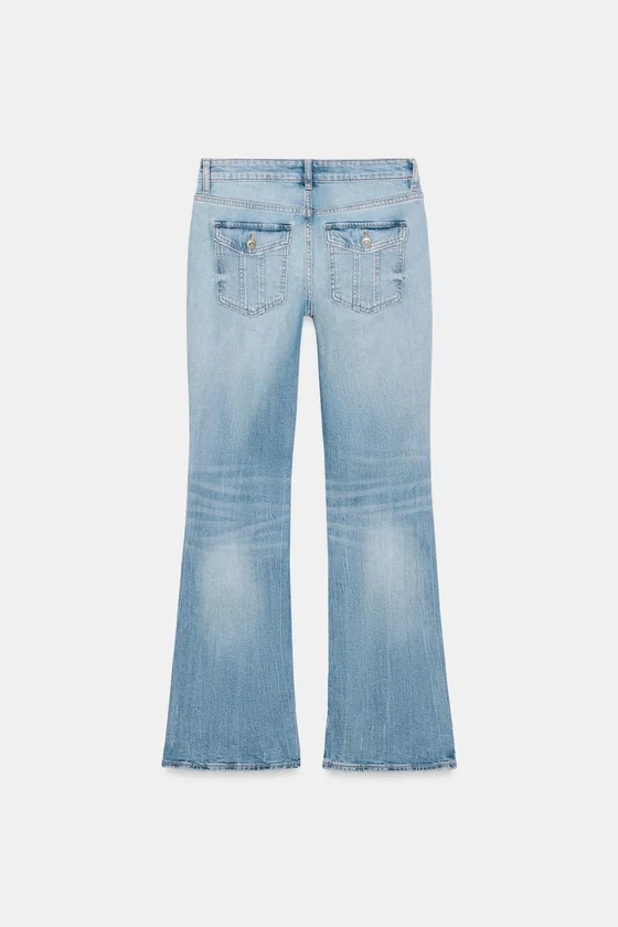 ДЖИНСЫ TRF BOOTCUT С НИЗКОЙ ПОСАДКОЙ