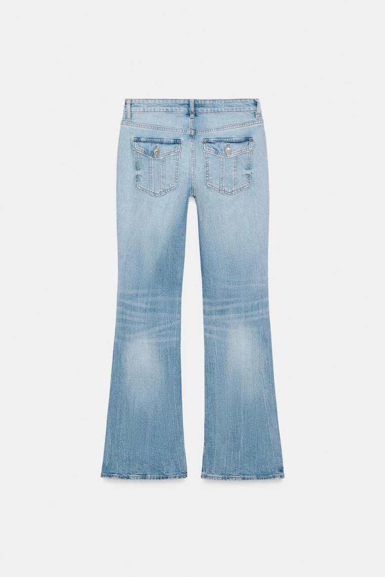 ДЖИНСЫ TRF BOOTCUT С НИЗКОЙ ПОСАДКОЙ