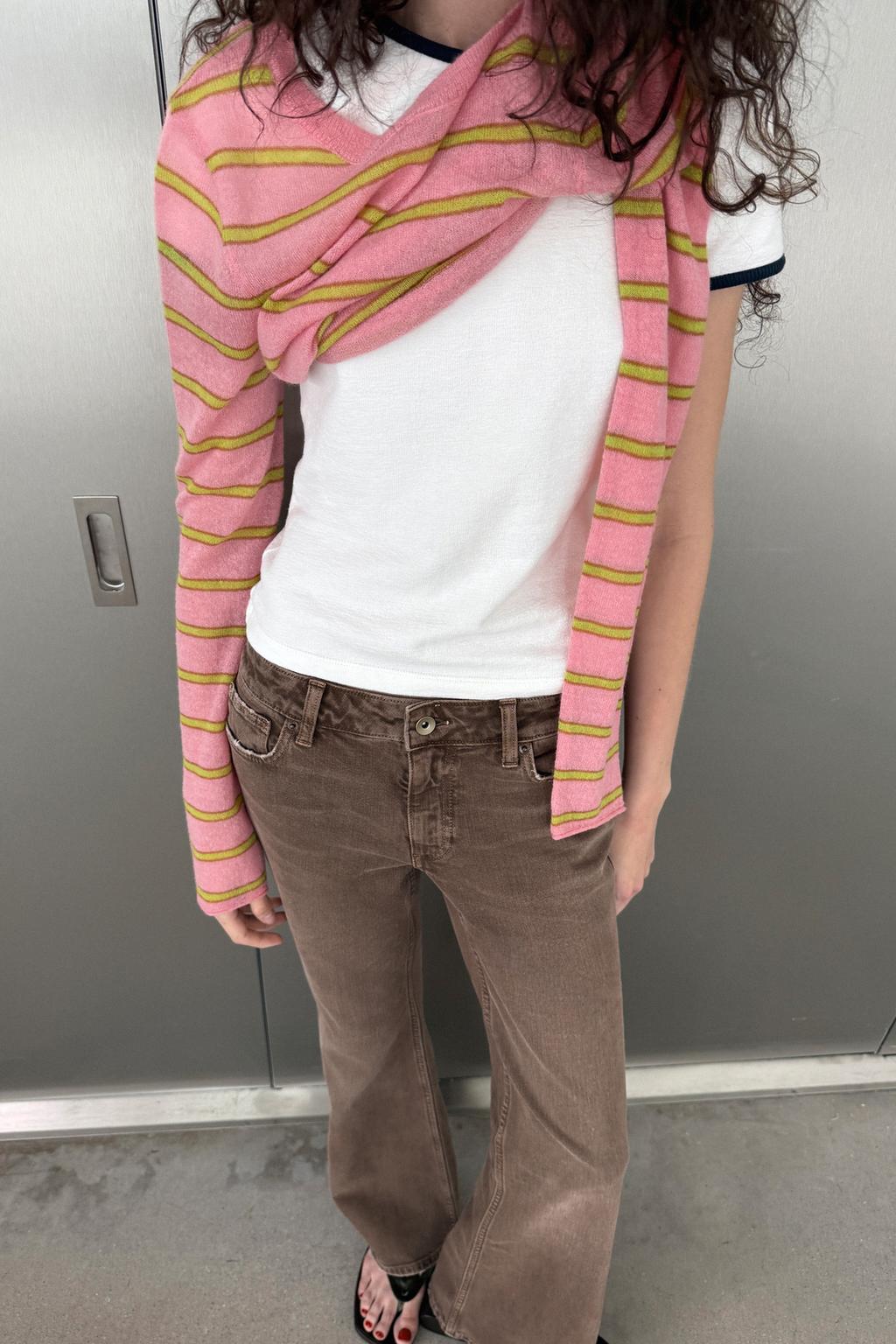 ДЖИНСЫ TRF BOOTCUT С НИЗКОЙ ПОСАДКОЙ