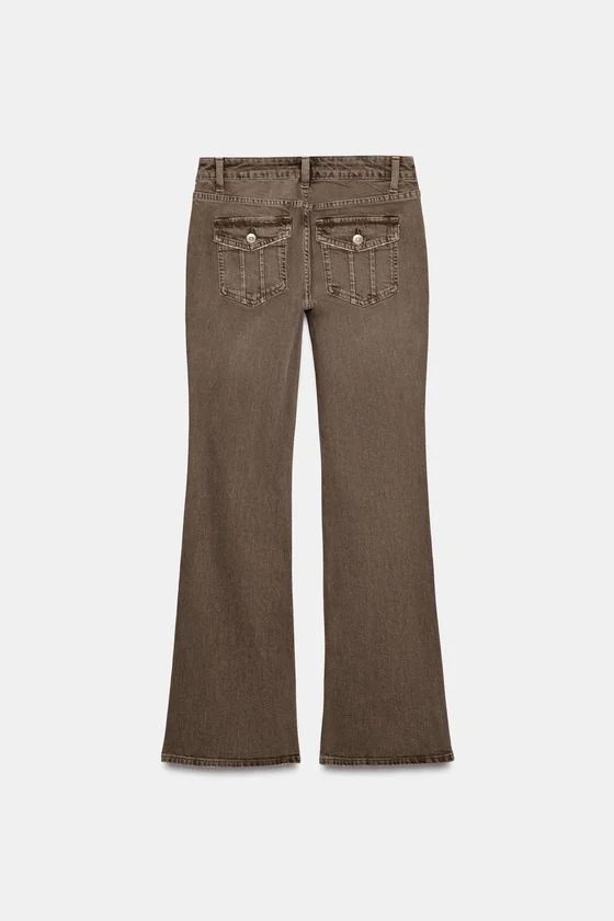ДЖИНСЫ TRF BOOTCUT С НИЗКОЙ ПОСАДКОЙ