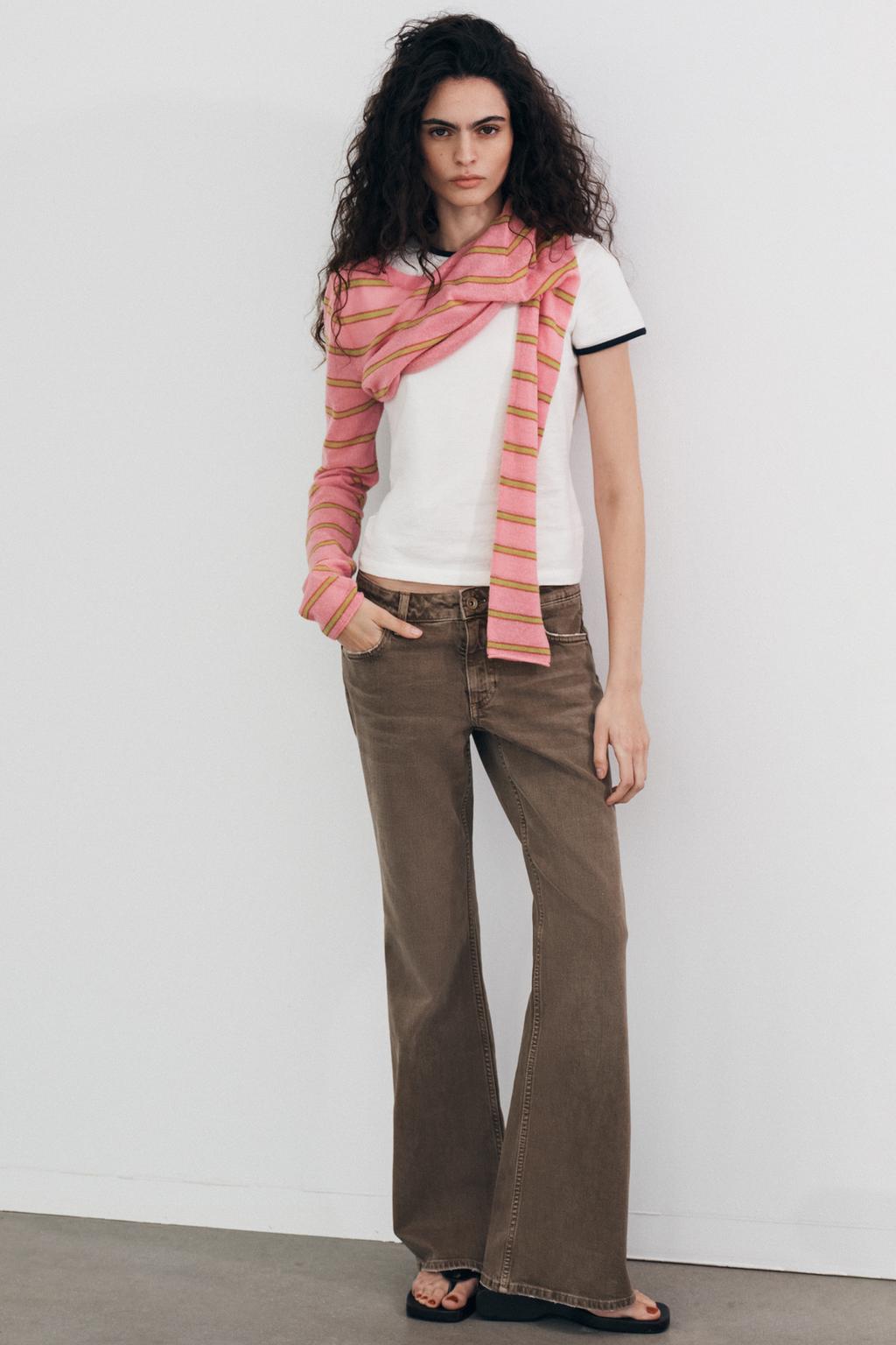 ДЖИНСЫ TRF BOOTCUT С НИЗКОЙ ПОСАДКОЙ