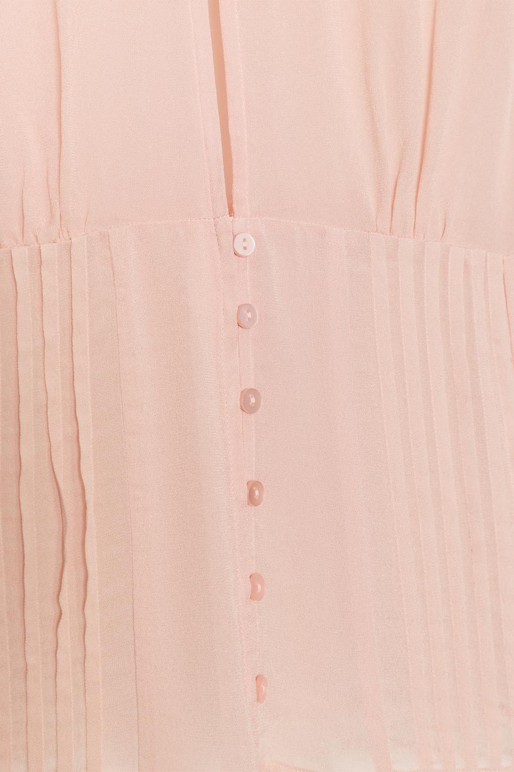 ТОП ИЗ ПОЛУПРОЗРАЧНОГО ЖОРЖЕТА