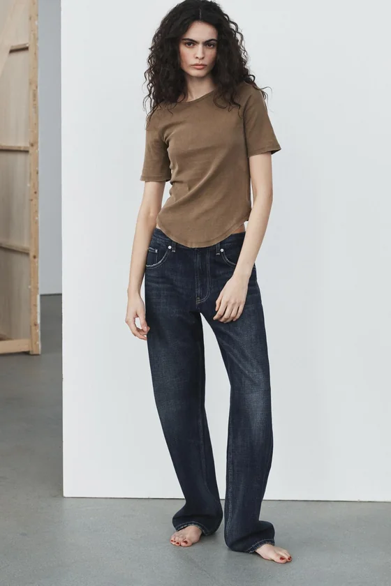 ДЖИНСЫ TRF BAGGY TAPERED С НИЗКОЙ ПОСАДКОЙ