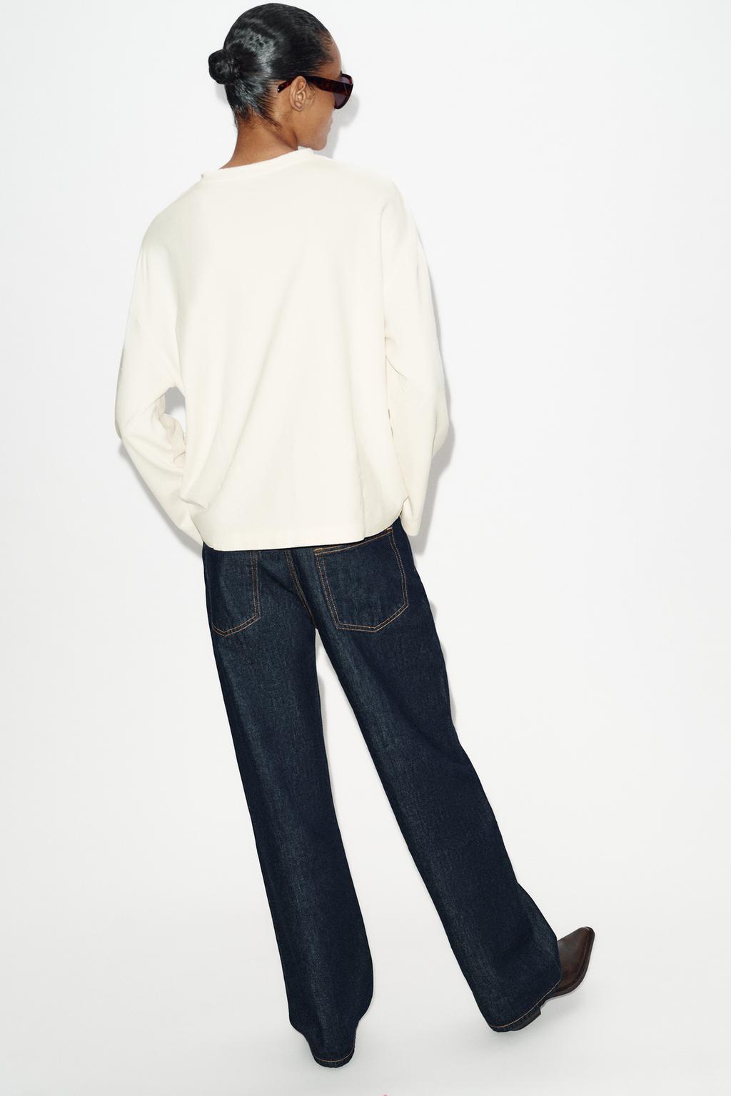 Футболка с длинным рукавом и текстурой