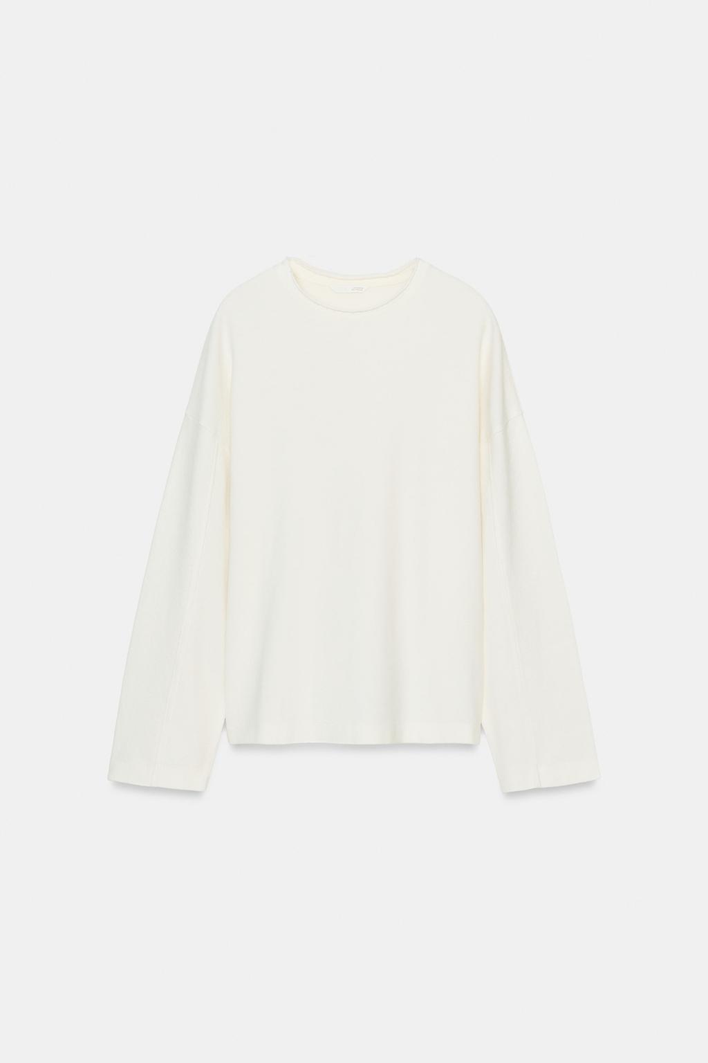 Футболка с длинным рукавом и текстурой