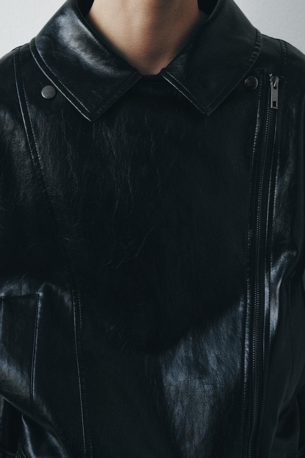 КУРТКА ИЗ ИСКУССТВЕННОЙ КОЖИ — ZW COLLECTION