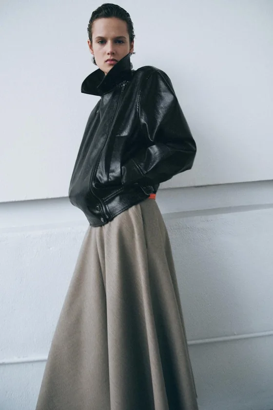 КУРТКА ИЗ ИСКУССТВЕННОЙ КОЖИ — ZW COLLECTION