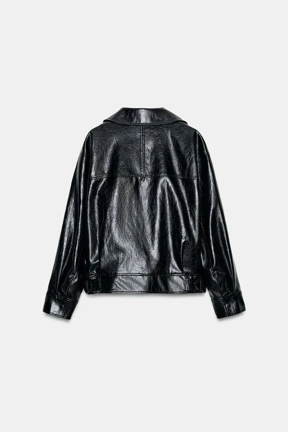 КУРТКА ИЗ ИСКУССТВЕННОЙ КОЖИ — ZW COLLECTION