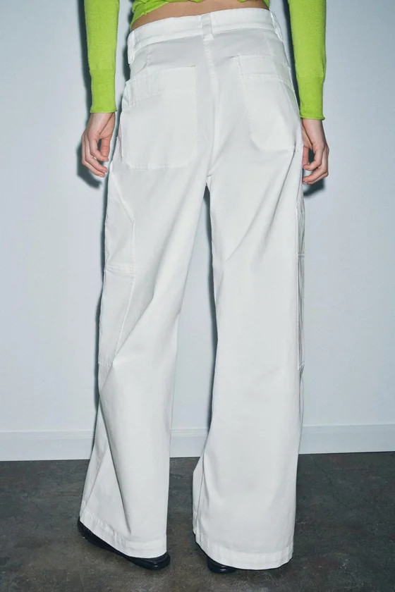 БРЮКИ WIDE-LEG ИЗ ХЛОПКА — ZW COLLECTION