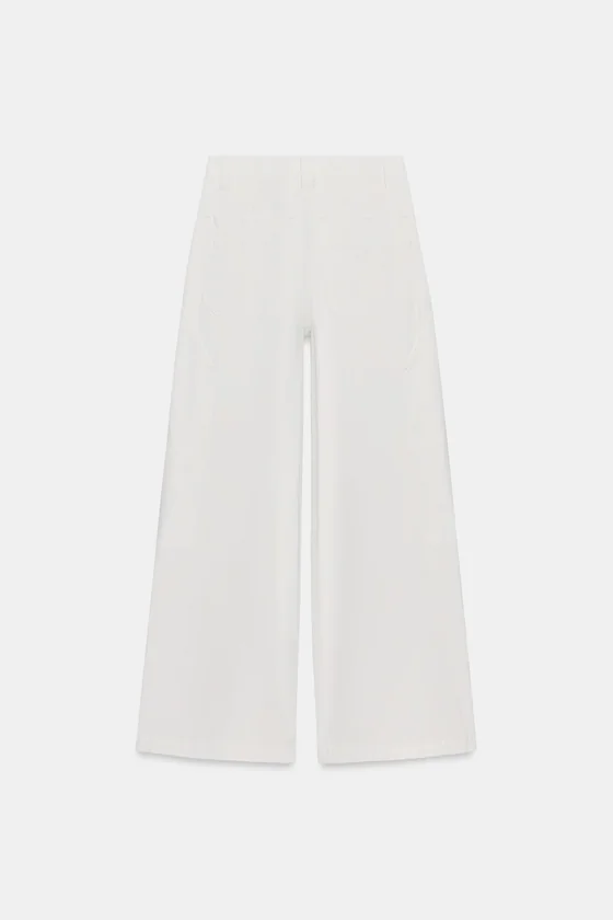 БРЮКИ WIDE-LEG ИЗ ХЛОПКА — ZW COLLECTION