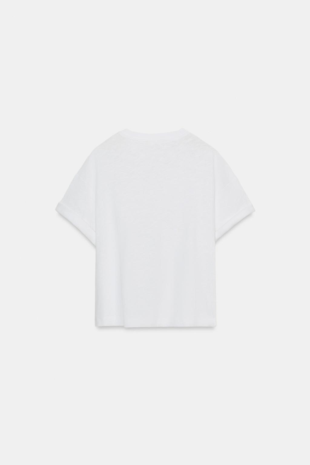 ХЛОПКОВАЯ ФУТБОЛКА С КОРОТКИМИ РУКАВАМИ