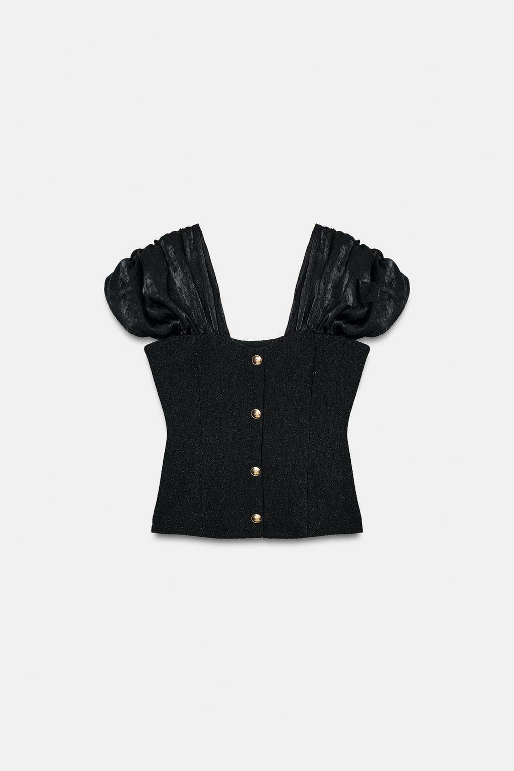 ТОП ИЗ БУКЛИРОВАННОЙ ТКАНИ