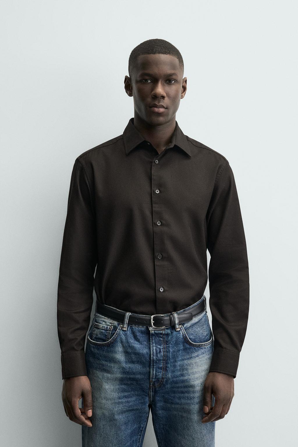 РУБАШКА ИЗ РЕЛЬЕФНОЙ ТКАНИ EASY CARE