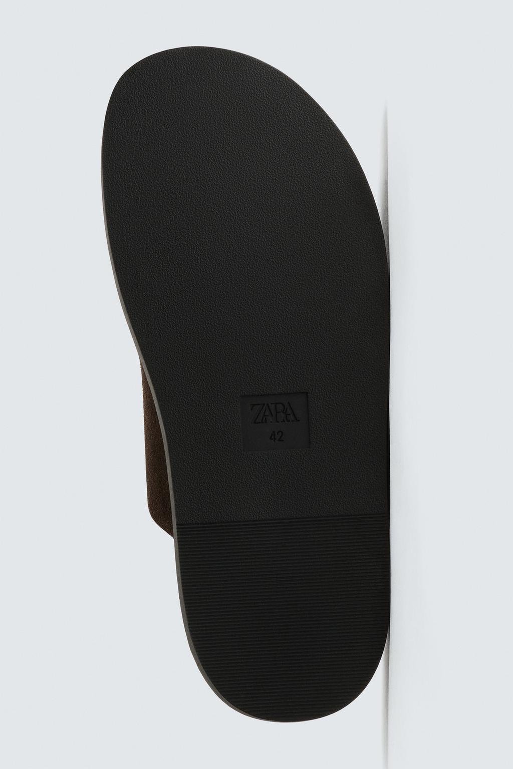 КОЖАНЫЕ САНДАЛИИ С ДВУМЯ РЕМЕШКАМИ