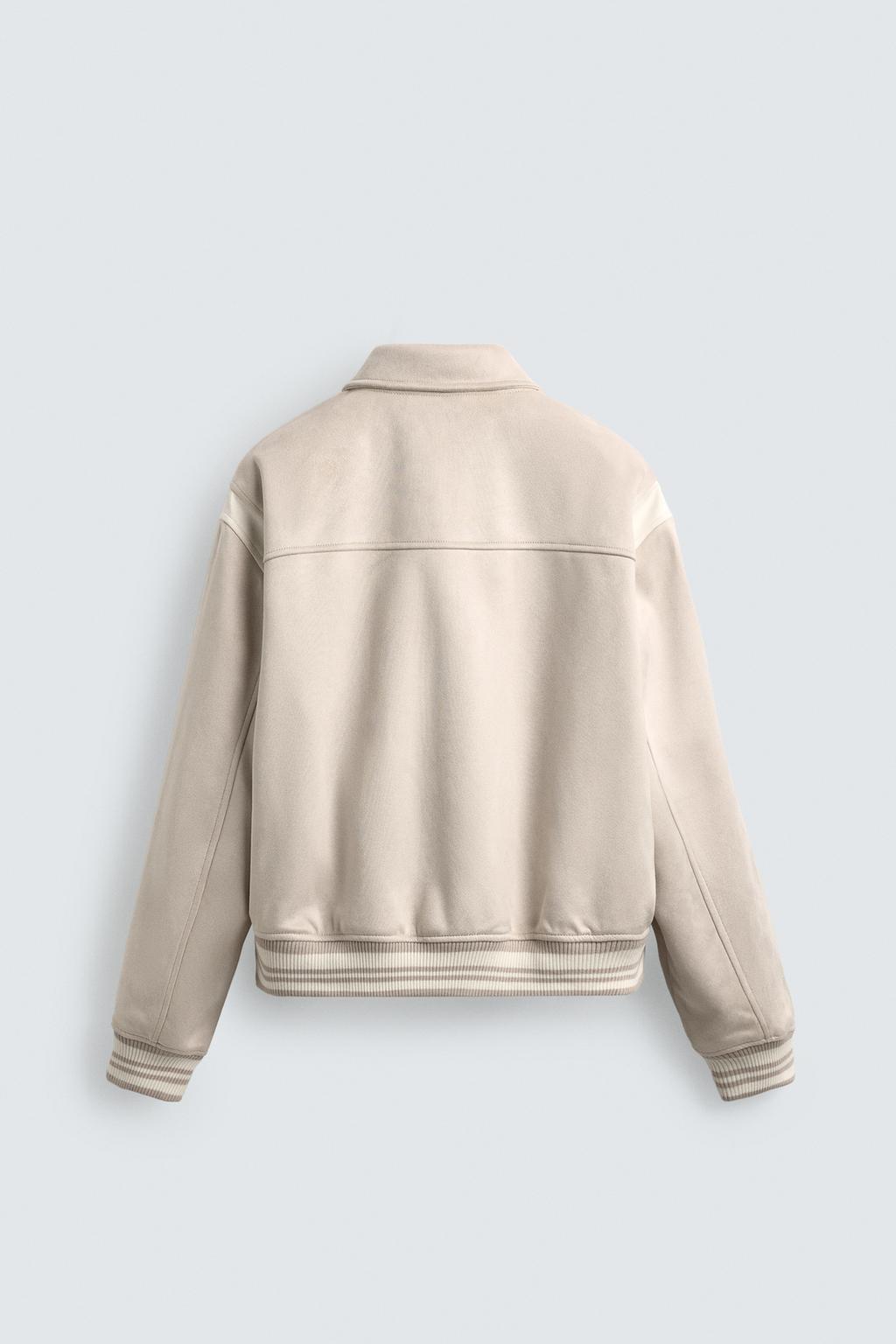 БОМБЕР ИЗ ИСКУССТВЕННОЙ ЗАМШИ