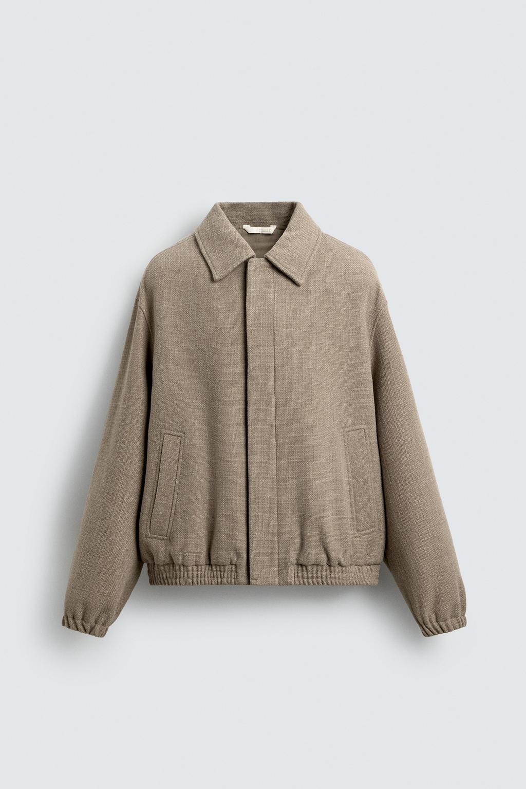 КУРТКА REGULAR FIT С РЕЛЬЕФНОЙ ТКАНЬЮ