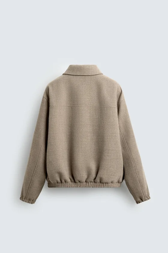 КУРТКА REGULAR FIT С РЕЛЬЕФНОЙ ТКАНЬЮ