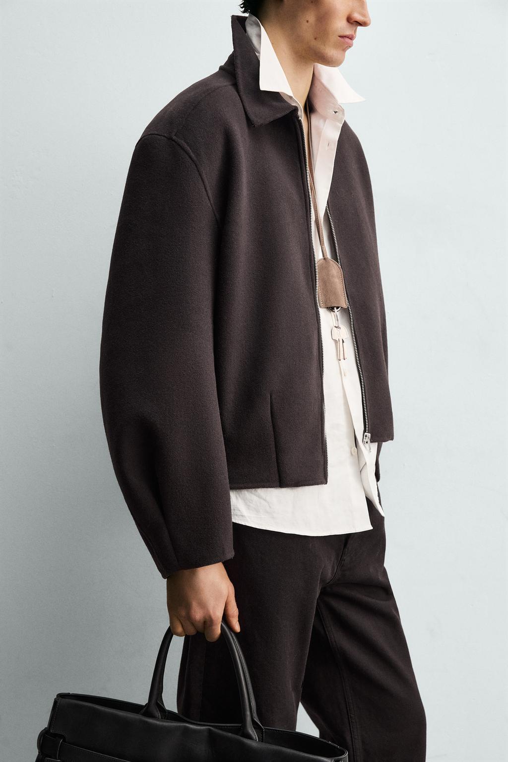 КУРТКА СВОБОДНОГО КРОЯ ИЗ ШЕРСТИ