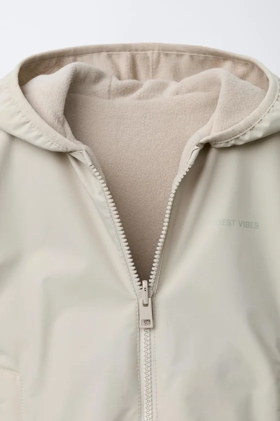 ДВУСТОРОННЯЯ НЕЙЛОНОВАЯ КУРТКА С ФЛИСОМ