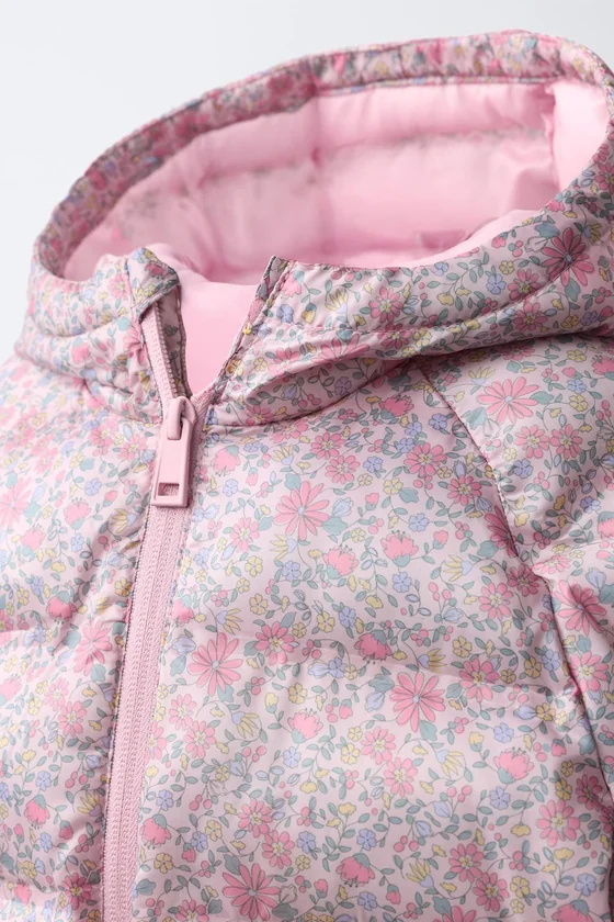 УЛЬТРАЛЕГКАЯ КУРТКА С ЦВЕТОЧНЫМ ПРИНТОМ WATER REPELLENT