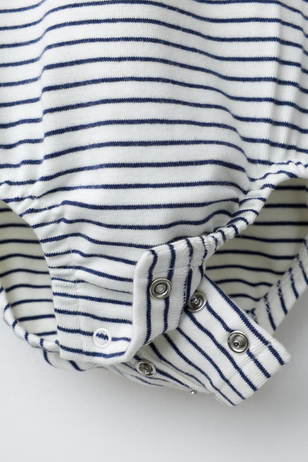 КОМПЛЕКТ ИЗ БОДИ И ЛЕГИНСОВ В ПОЛОСКУ С ПРИНТОМ «ЩЕНКИ»