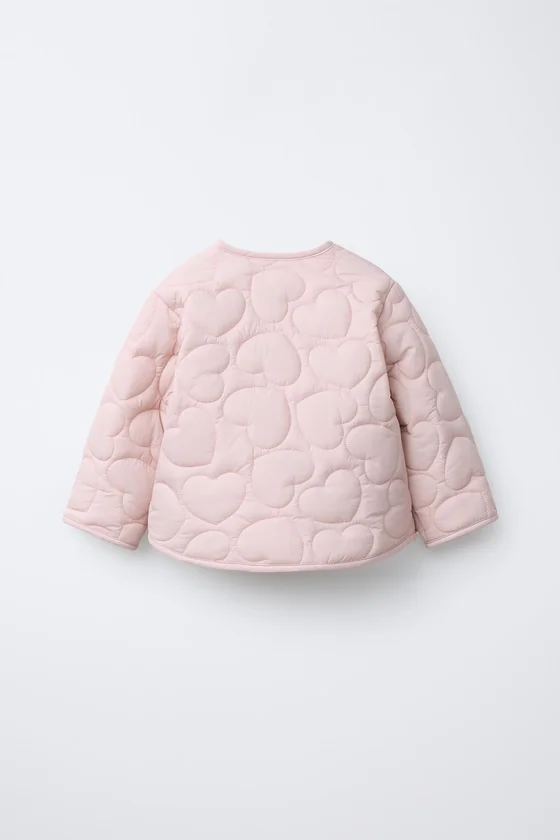 СТЕГАНАЯ КУРТКА С СЕРДЦАМИ WATER REPELLENT