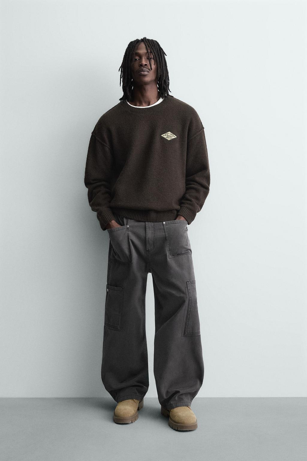 ЖАККАРДОВЫЙ СВИТЕР С НАДПИСЬЮ