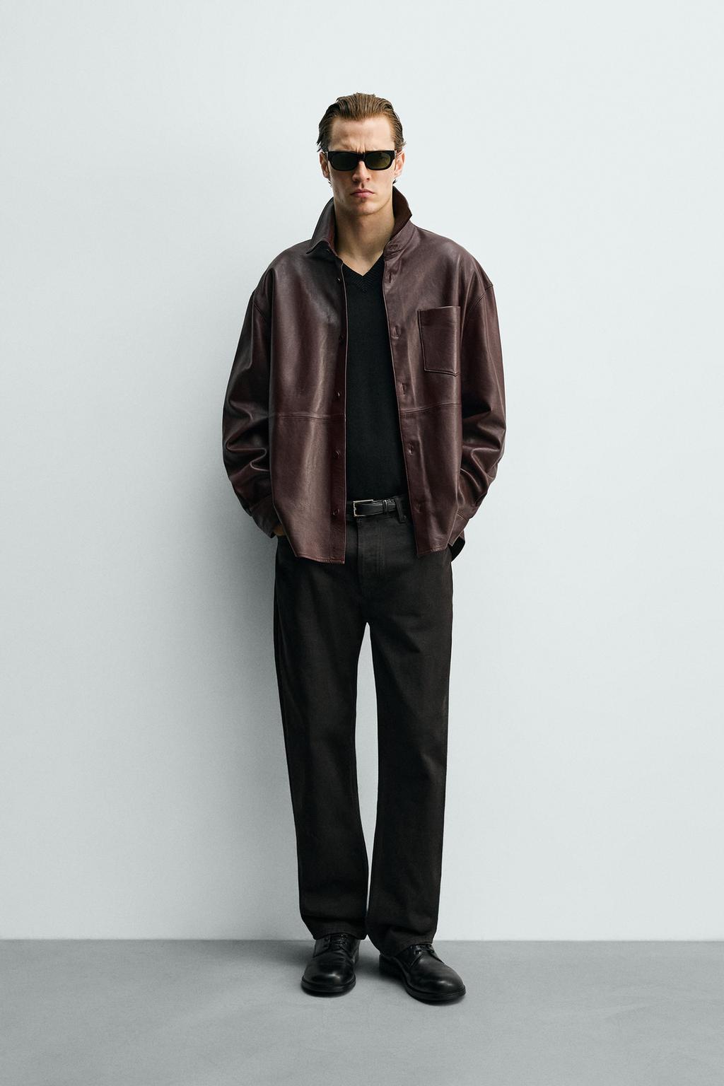 КУРТКА-РУБАШКА ИЗ КОЖИ