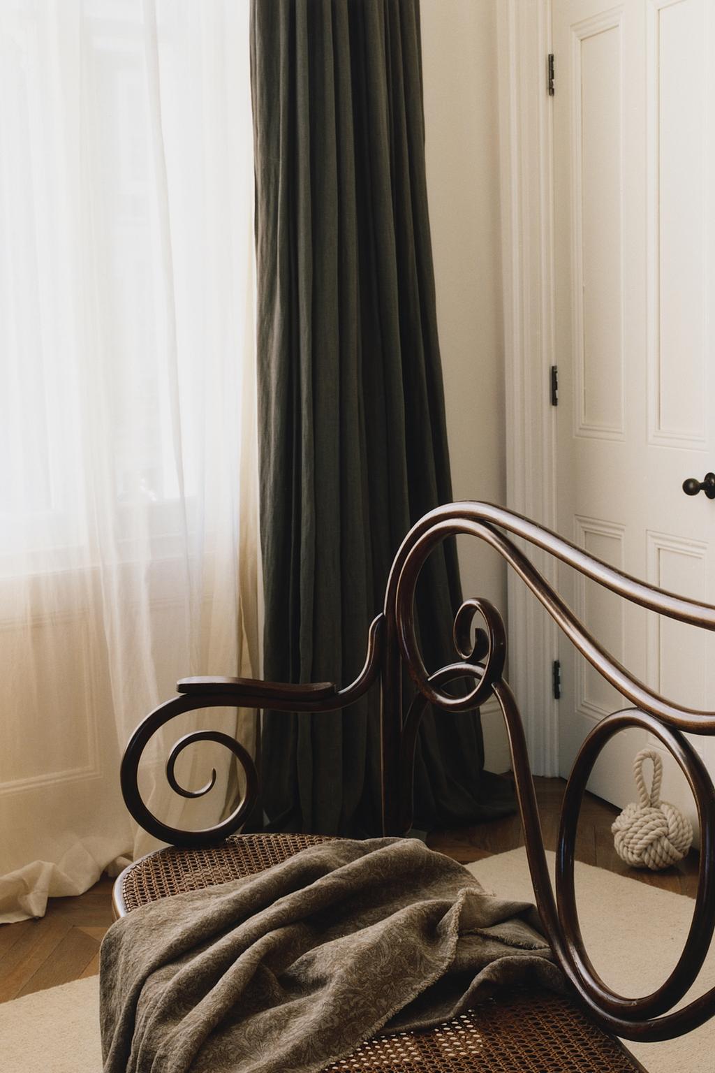 Плед из льна morris & co.