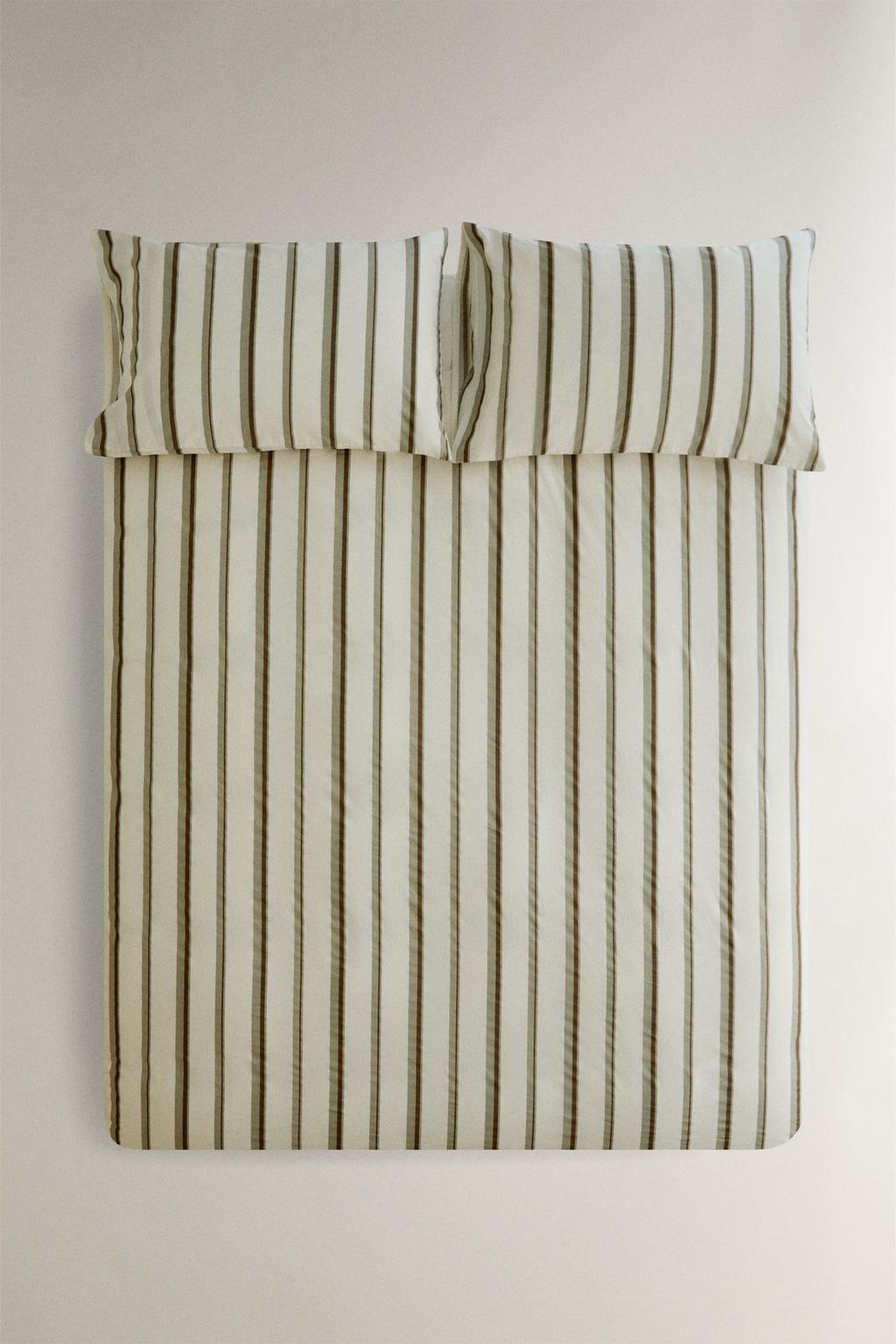 Полосатое покрывало из перкаля (300 нитей)