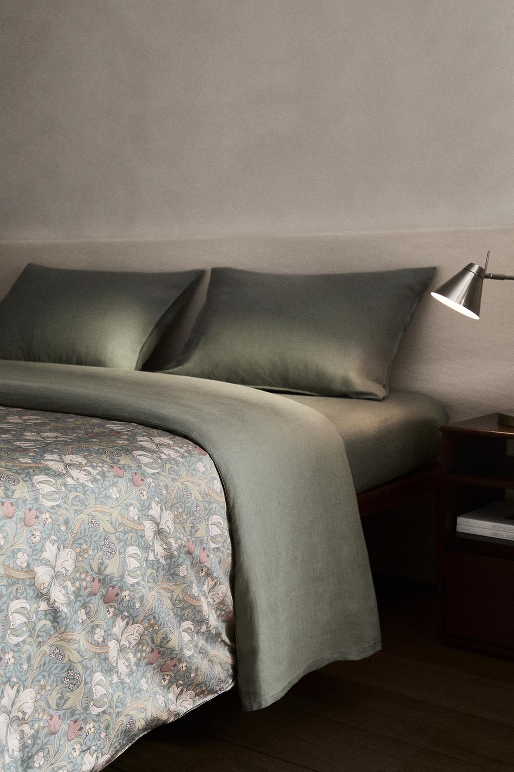 Покрывало из хлопка с сатиновой отделкой morris & co.