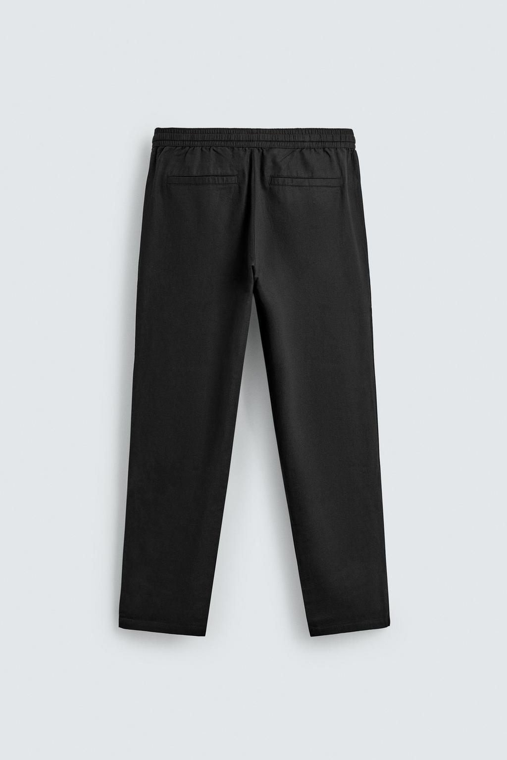 Хлопково-ленщиковые брюки свободного кроя