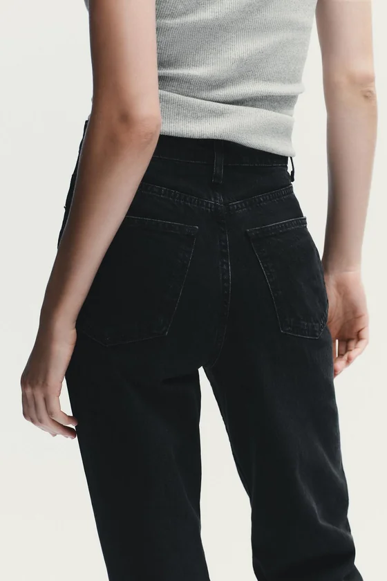 ДЖИНСЫ TRF MOM FIT С ВЫСОКОЙ ПОСАДКОЙ
