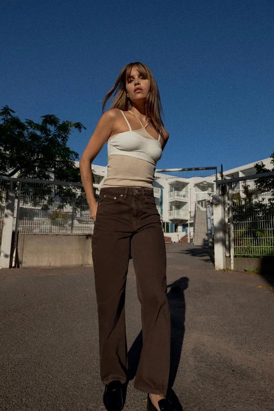 ДЖИНСЫ TRF MOM FIT С ВЫСОКОЙ ПОСАДКОЙ