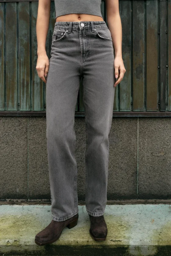 ДЖИНСЫ TRF MOM FIT С ВЫСОКОЙ ПОСАДКОЙ
