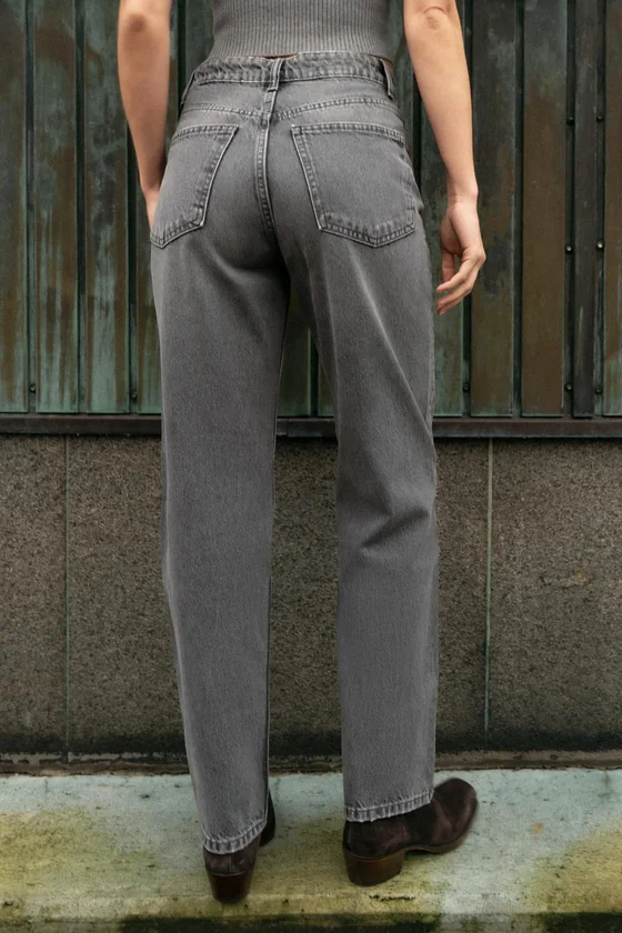 ДЖИНСЫ TRF MOM FIT С ВЫСОКОЙ ПОСАДКОЙ