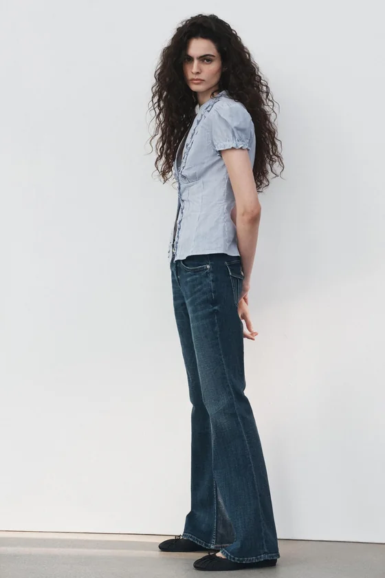 ДЖИНСЫ TRF BOOTCUT С НИЗКОЙ ПОСАДКОЙ