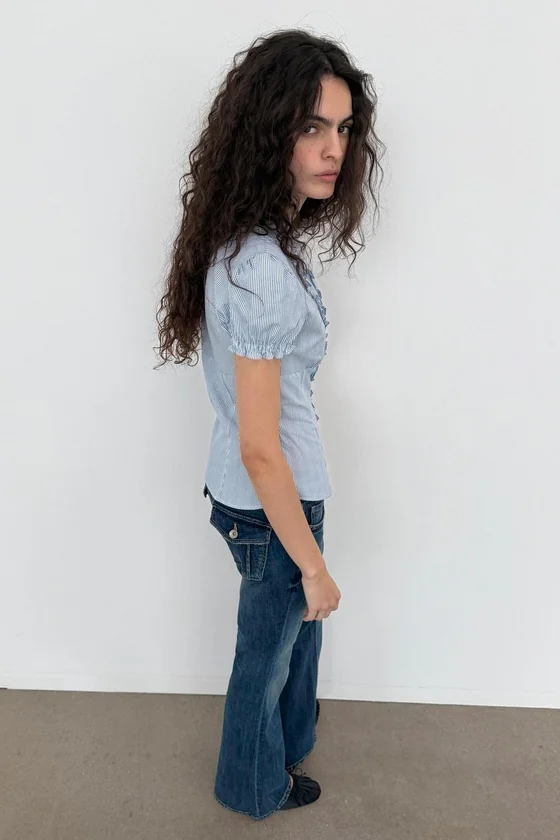 ДЖИНСЫ TRF BOOTCUT С НИЗКОЙ ПОСАДКОЙ