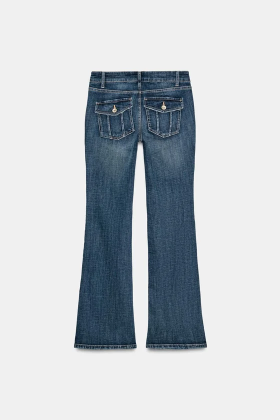 ДЖИНСЫ TRF BOOTCUT С НИЗКОЙ ПОСАДКОЙ