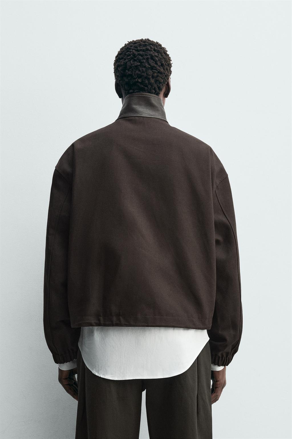 КУРТКА С КОМБИНИРОВАННЫМ ВОРОТНИКОМ