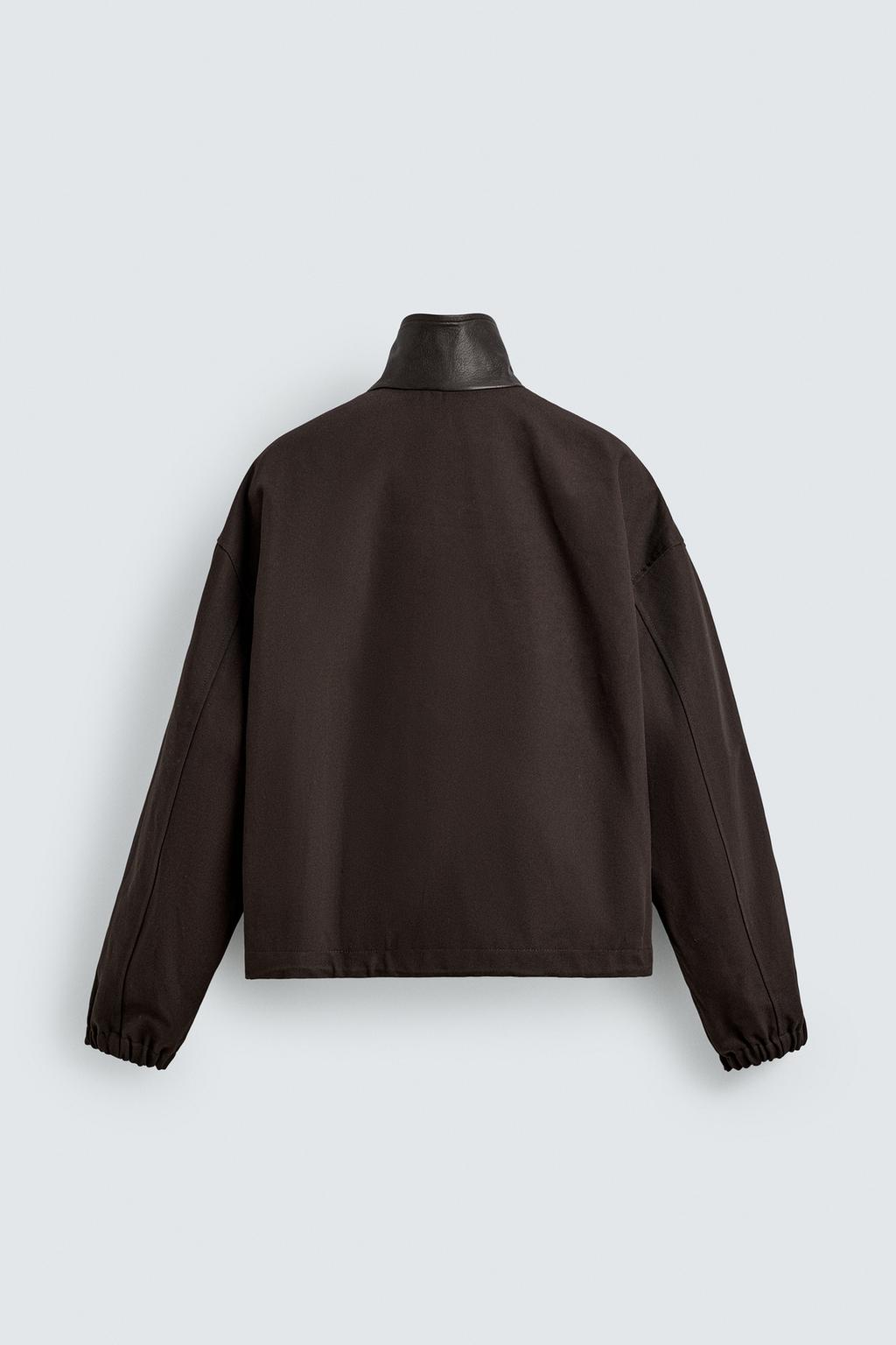 КУРТКА С КОМБИНИРОВАННЫМ ВОРОТНИКОМ