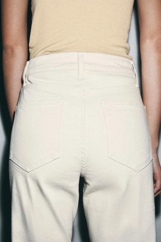 ДЖИНСЫ WIDE LEG С ВЫСОКОЙ ПОСАДКОЙ — ZW COLLECTION