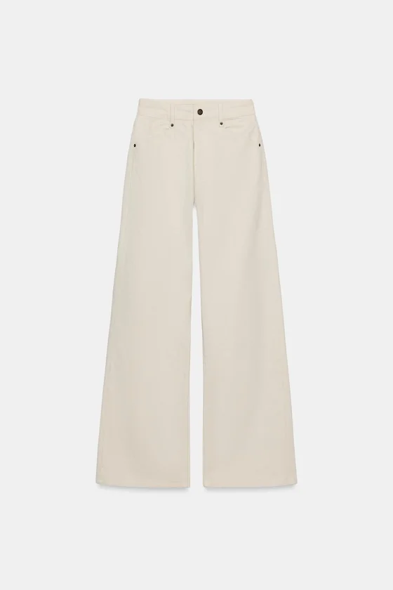 ДЖИНСЫ WIDE LEG С ВЫСОКОЙ ПОСАДКОЙ — ZW COLLECTION