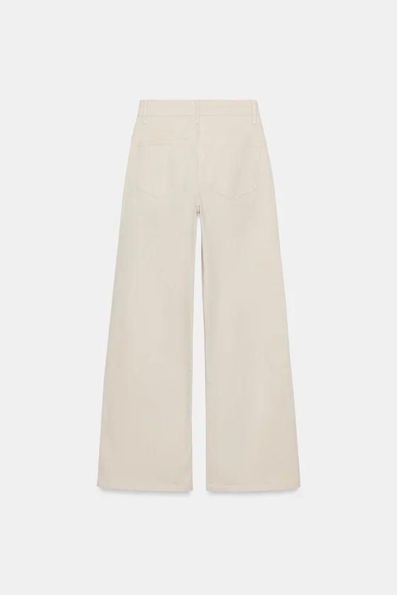 ДЖИНСЫ WIDE LEG С ВЫСОКОЙ ПОСАДКОЙ — ZW COLLECTION