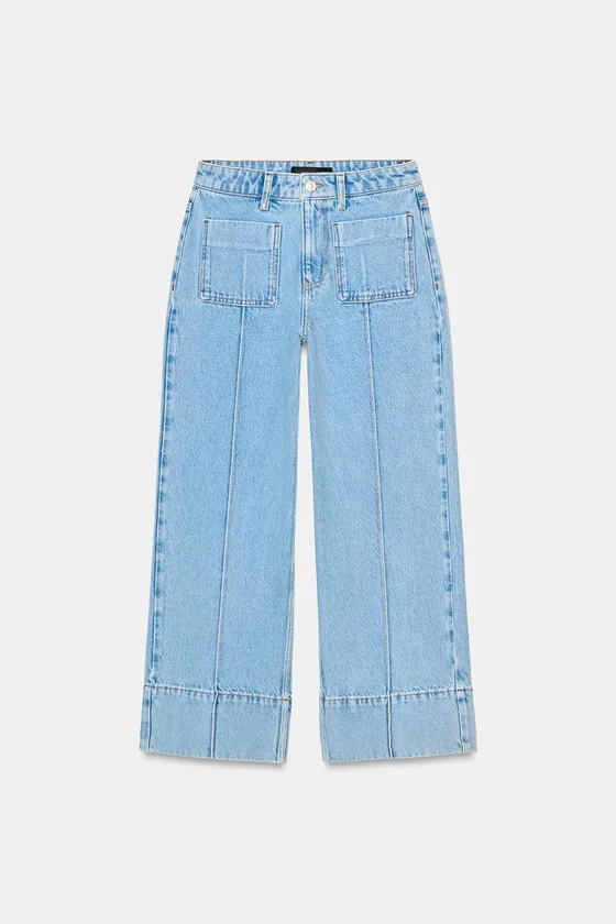 ДЖИНСЫ Z1975 WIDE-LEG CROPPED С ВЫСОКОЙ ПОСАДКОЙ