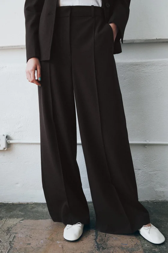 БРЮКИ MINIMAL WIDE LEG — ZW COLLECTION