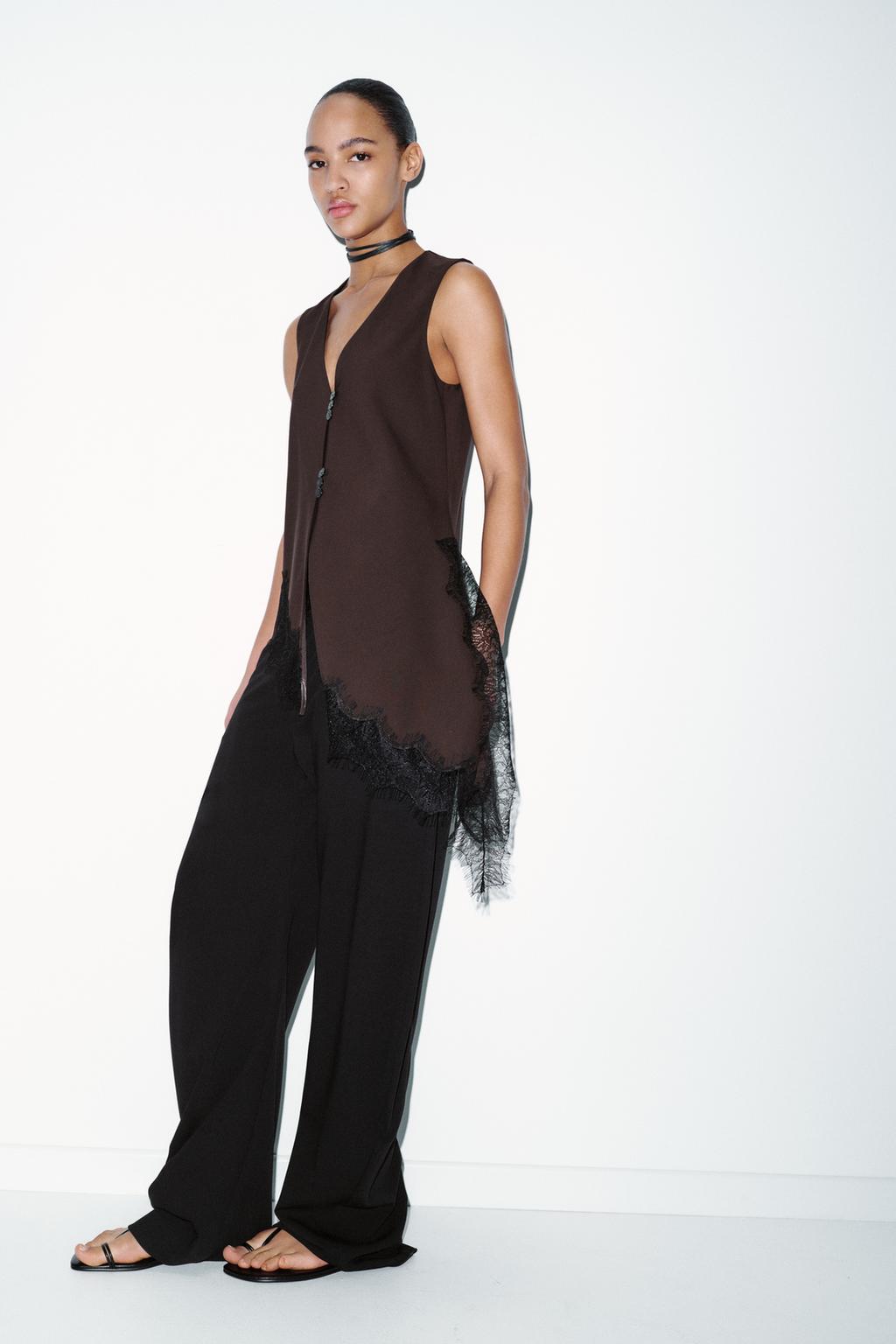 ТОП АСИММЕТРИЧНОГО КРОЯ С КРУЖЕВОМ